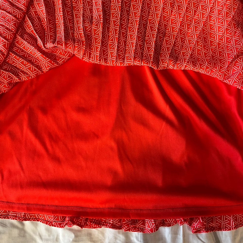 Banana Republic Sleeveless Red Patterned Mini Dress, Size 6 NWT - Picture 4 of 16